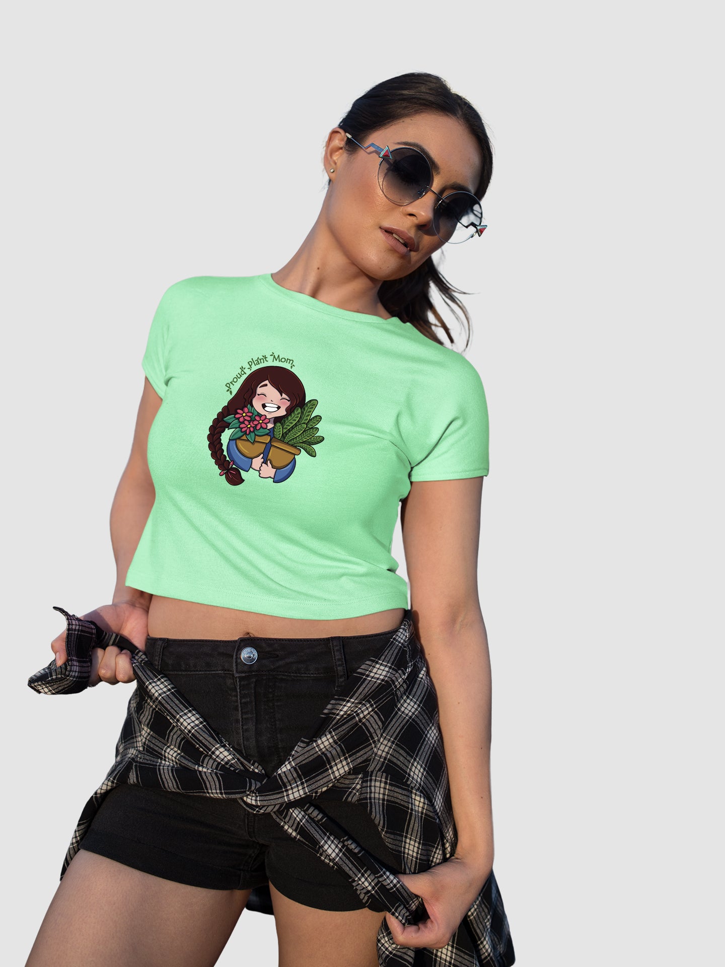 Plant Mom - Crop Tee