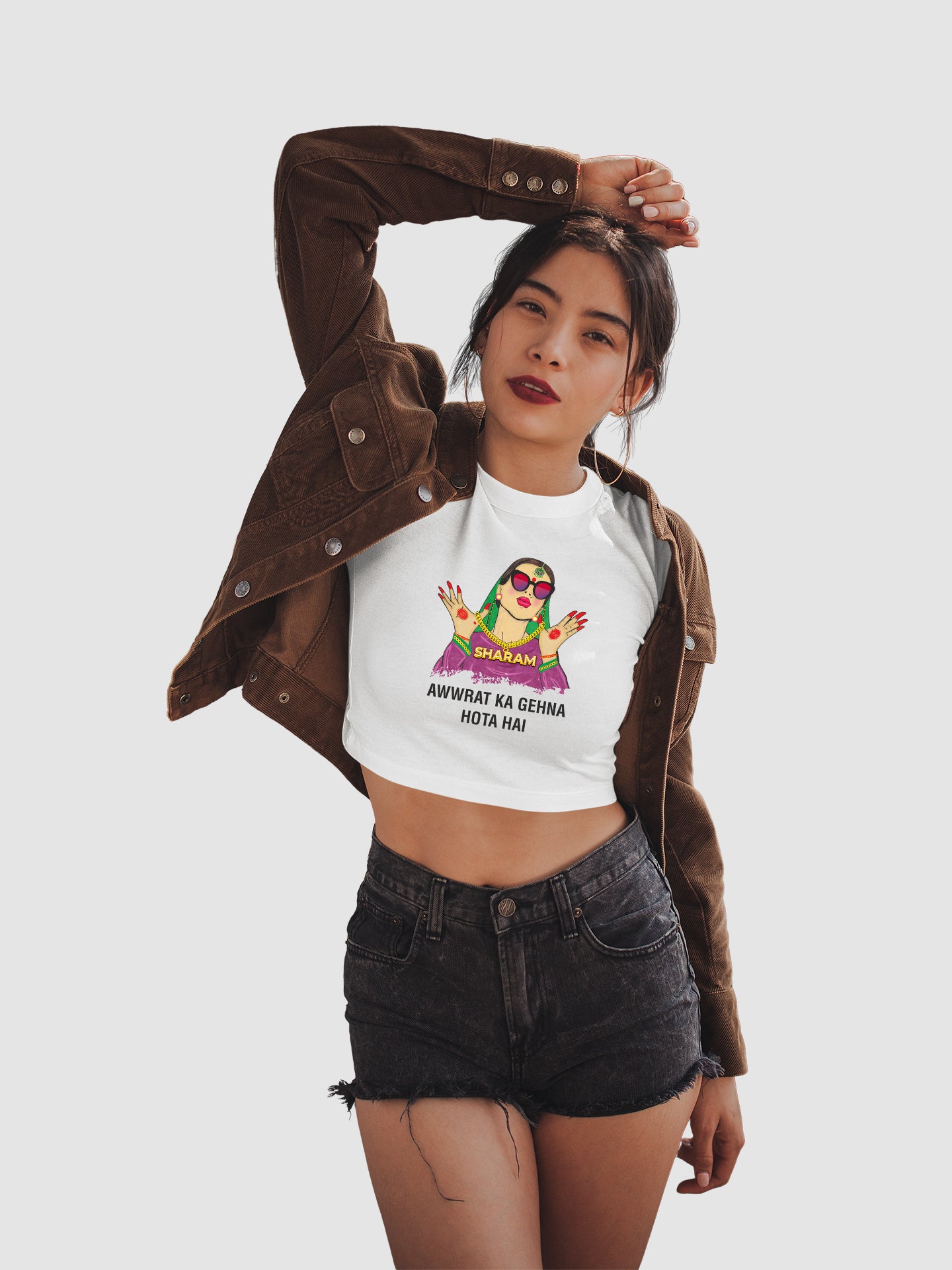 SHARAM – Awwrat ka Gehna - Crop Tee