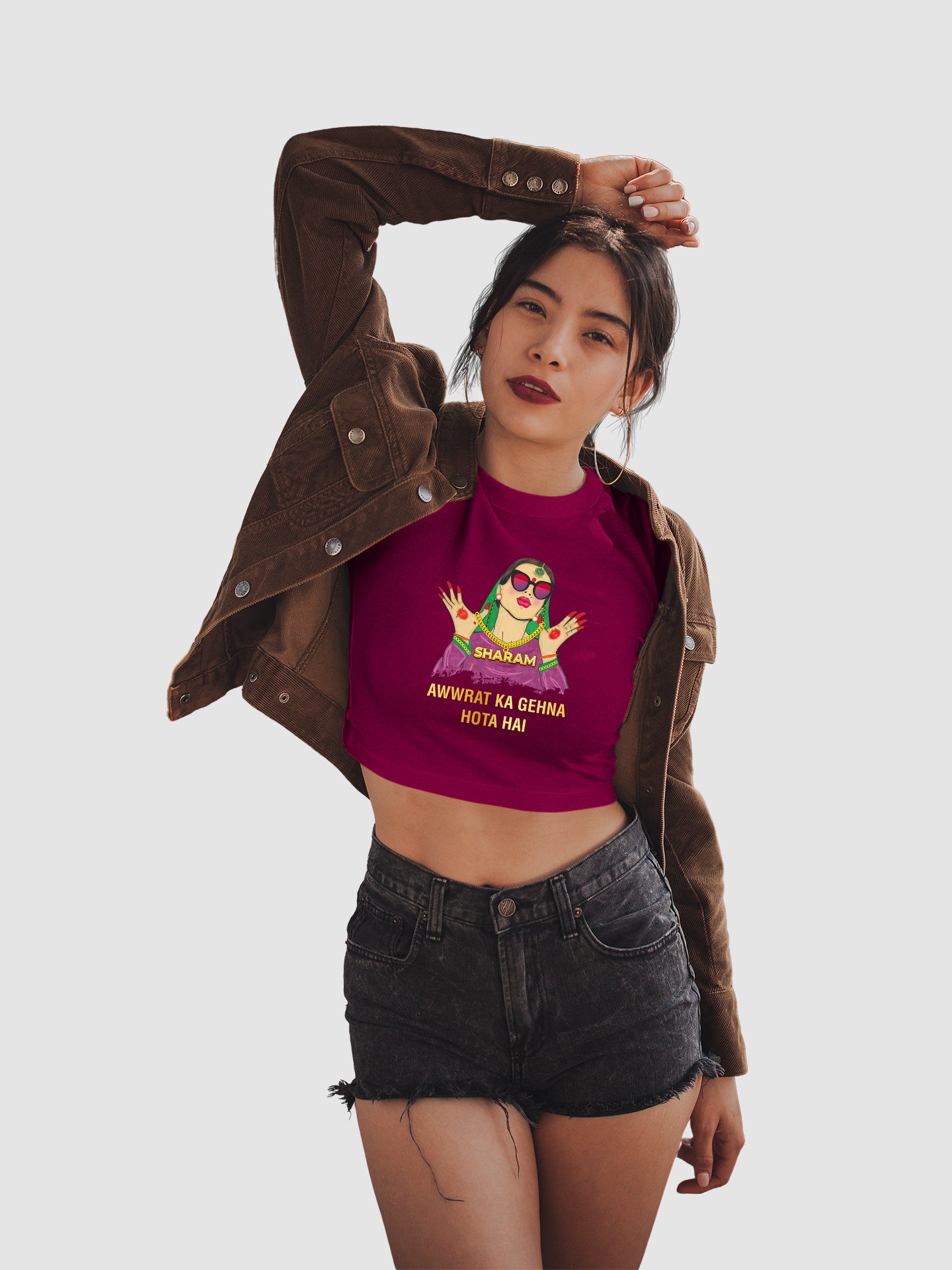 SHARAM – Awwrat ka Gehna - Crop Tee