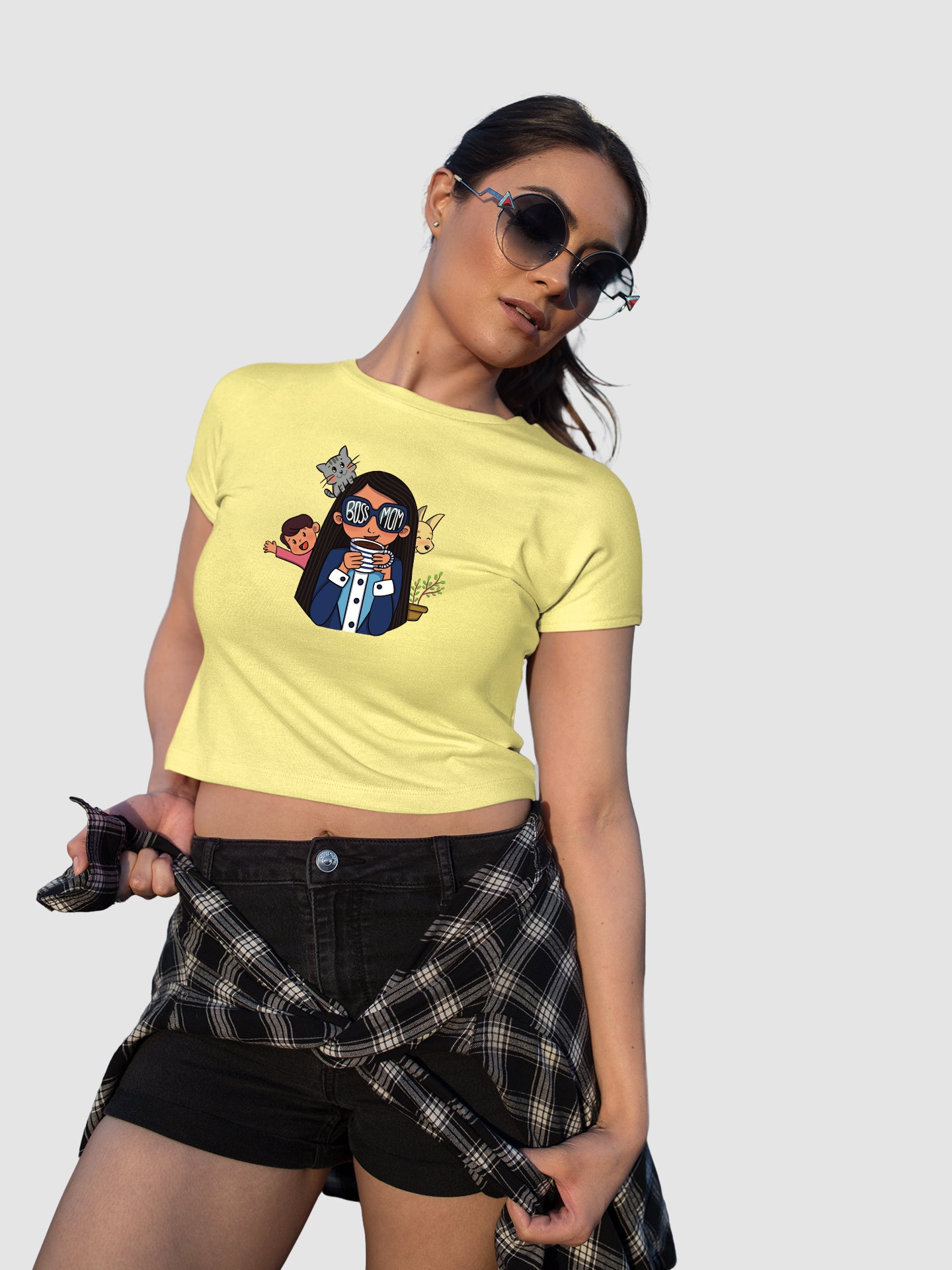 Boss Mom - Crop Tee