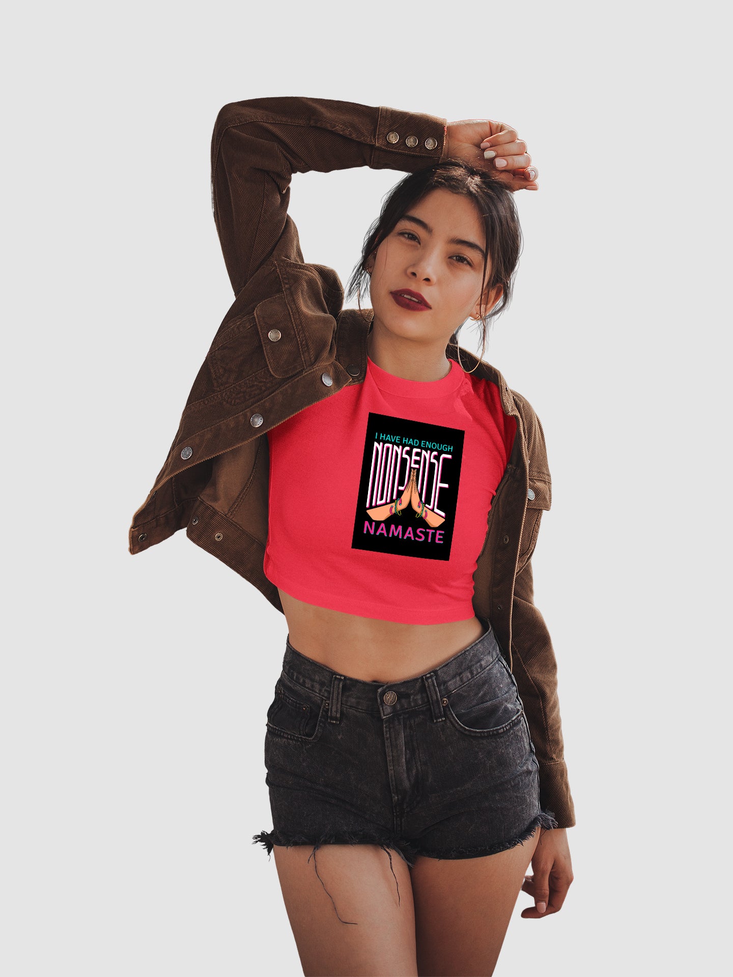 Enough Nonsense! Namaste - Crop Tee