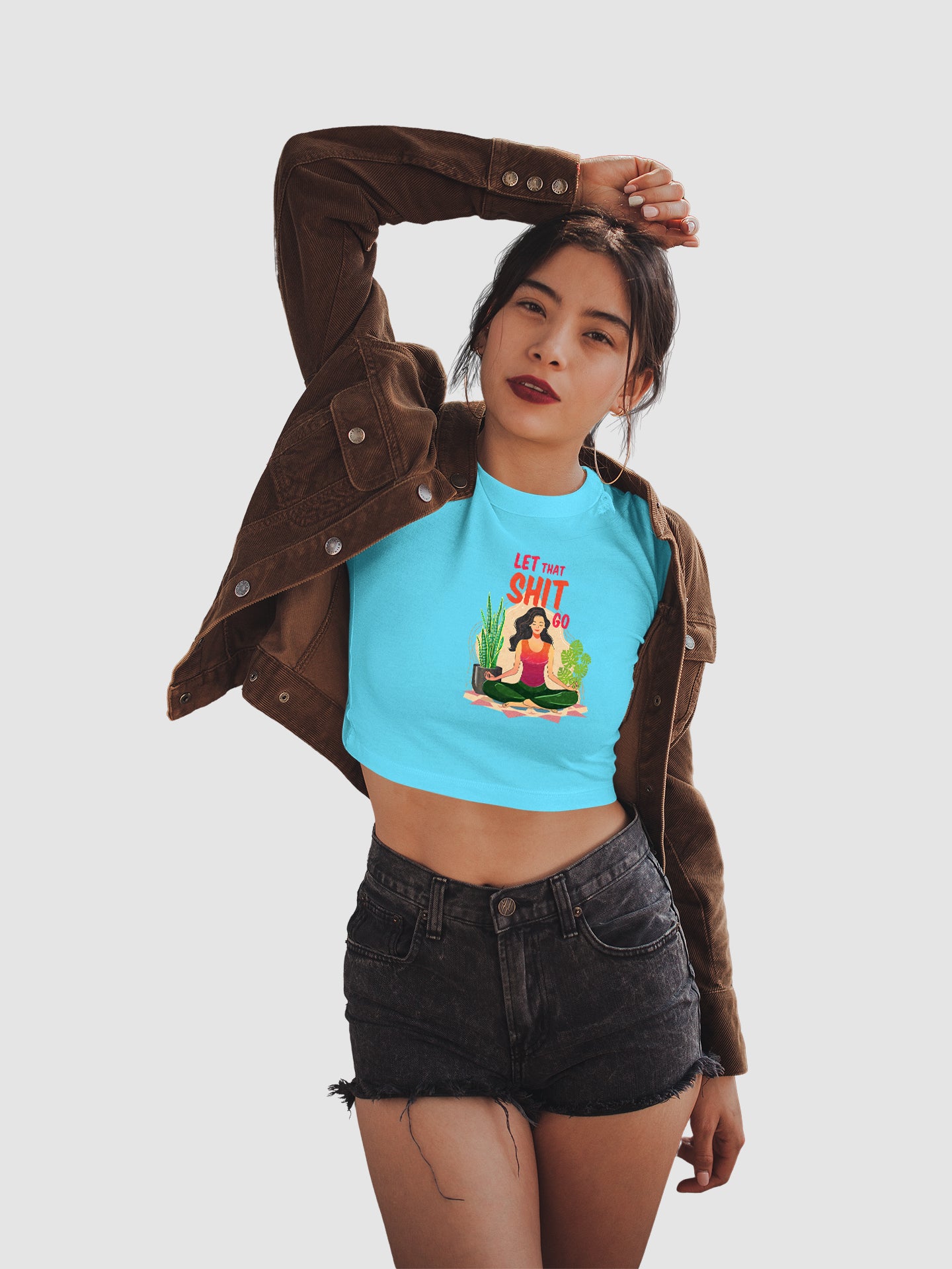 Let That Shit Go - Crop Tee