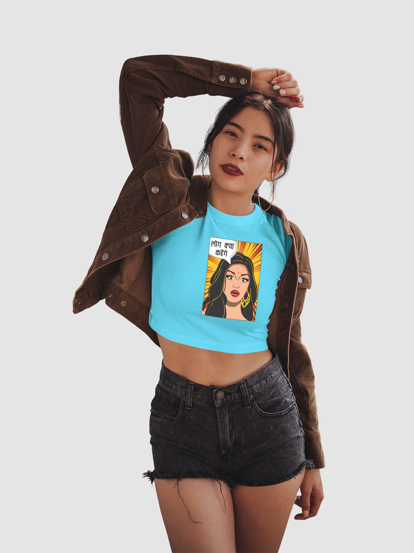 Log Kya Kahenge - Crop Tee