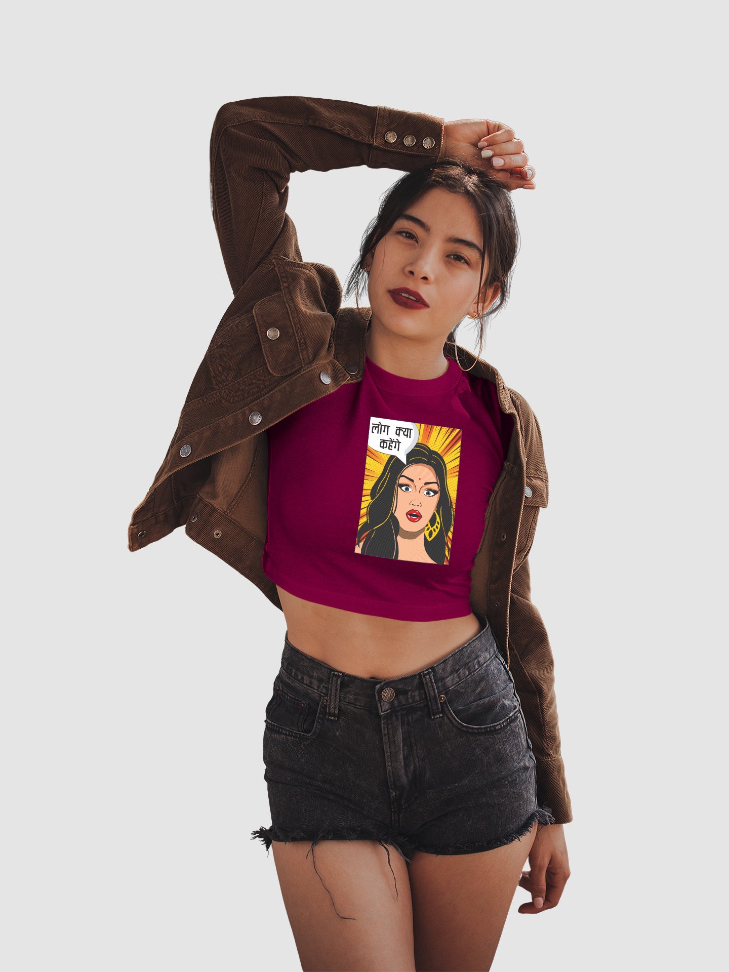 Log Kya Kahenge - Crop Tee