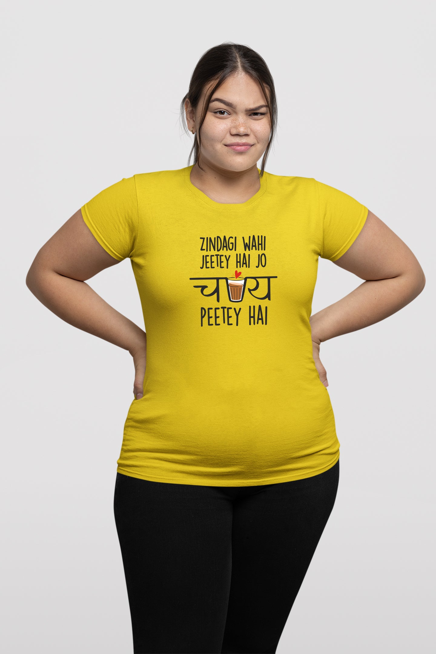 Zindagi Wohi Jeetey Hai Jo Chai Peetey Hai- Plus Size