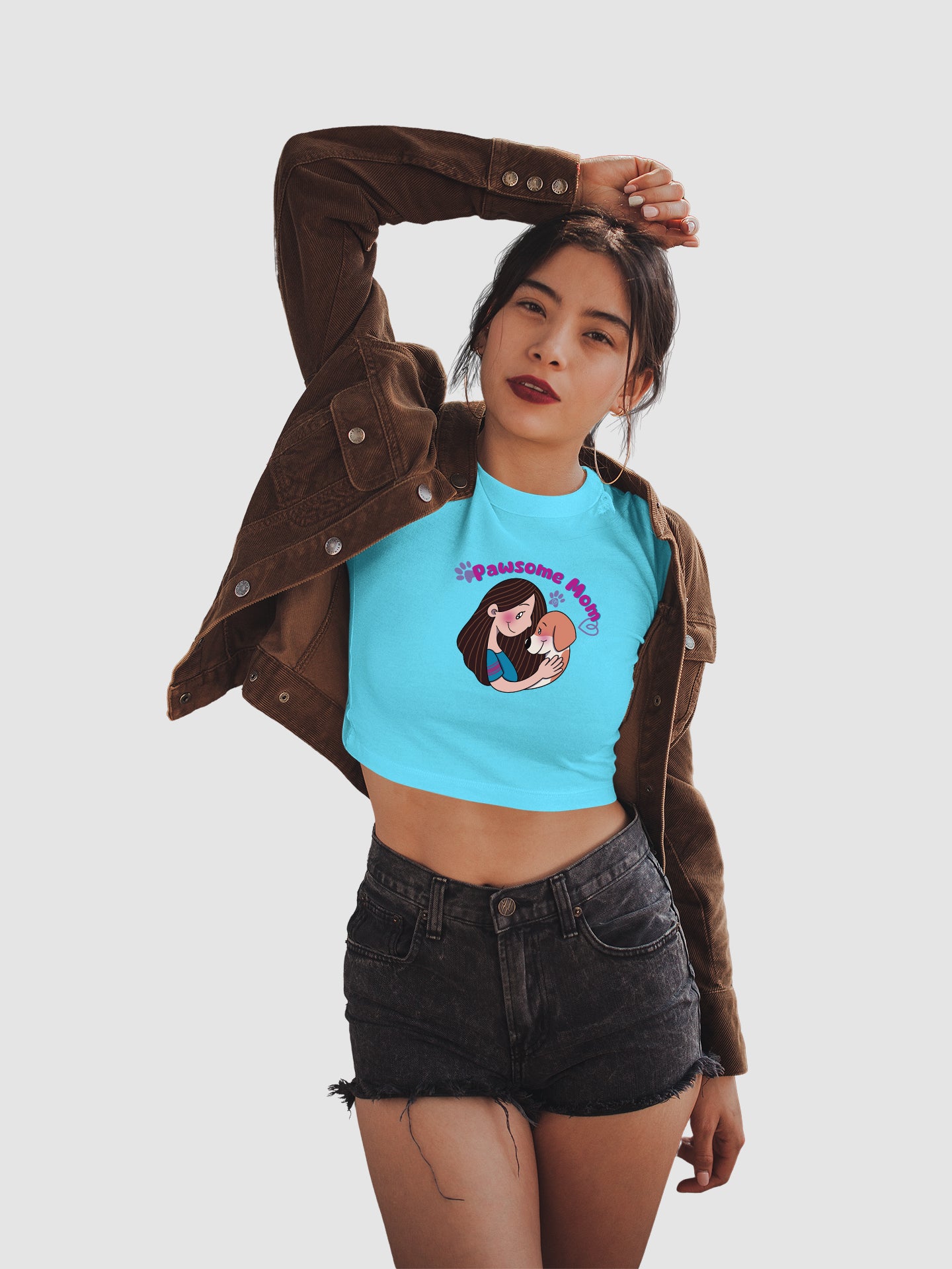 Pawsome Mom - Crop Tee