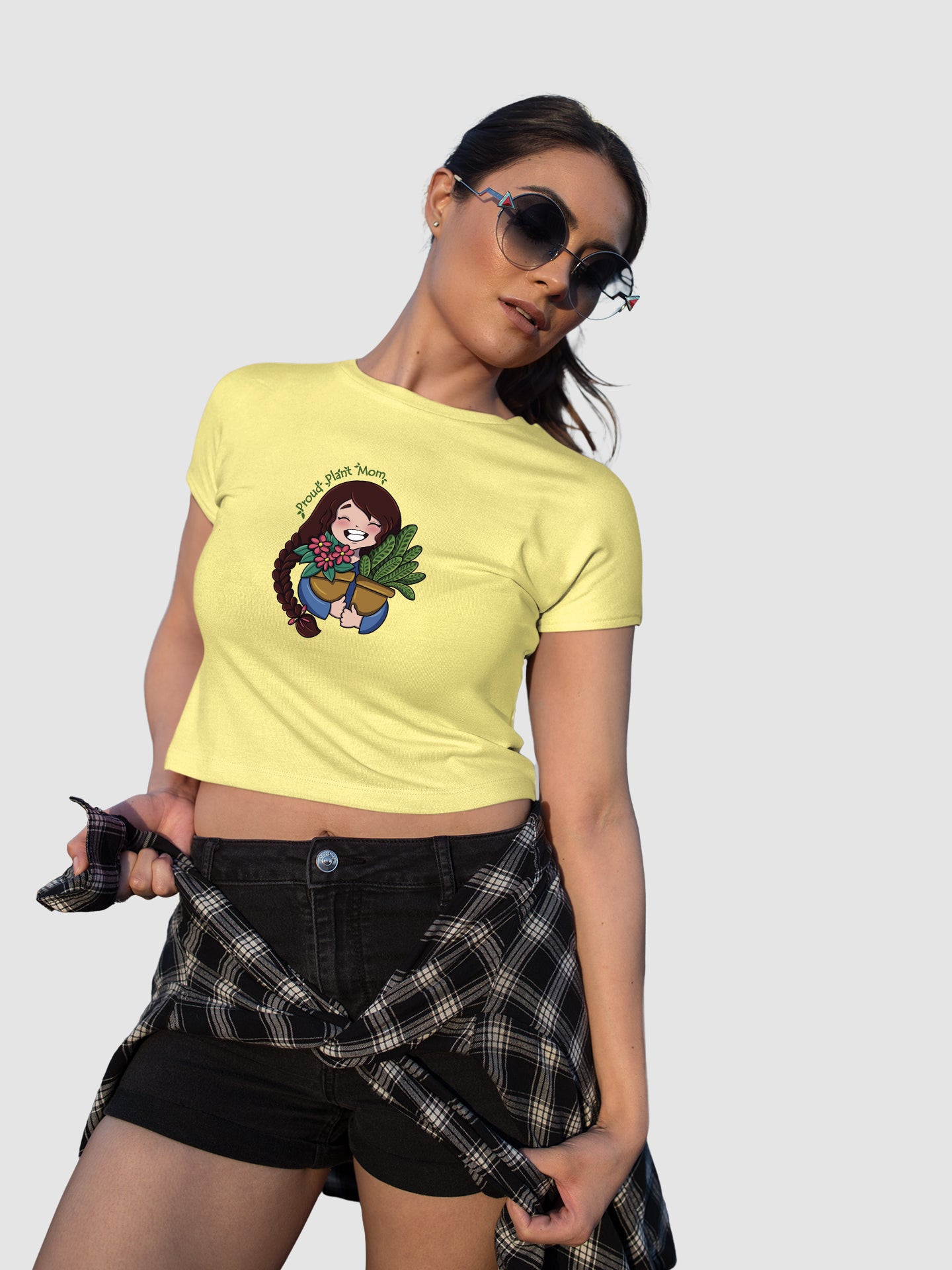 Plant Mom - Crop Tee