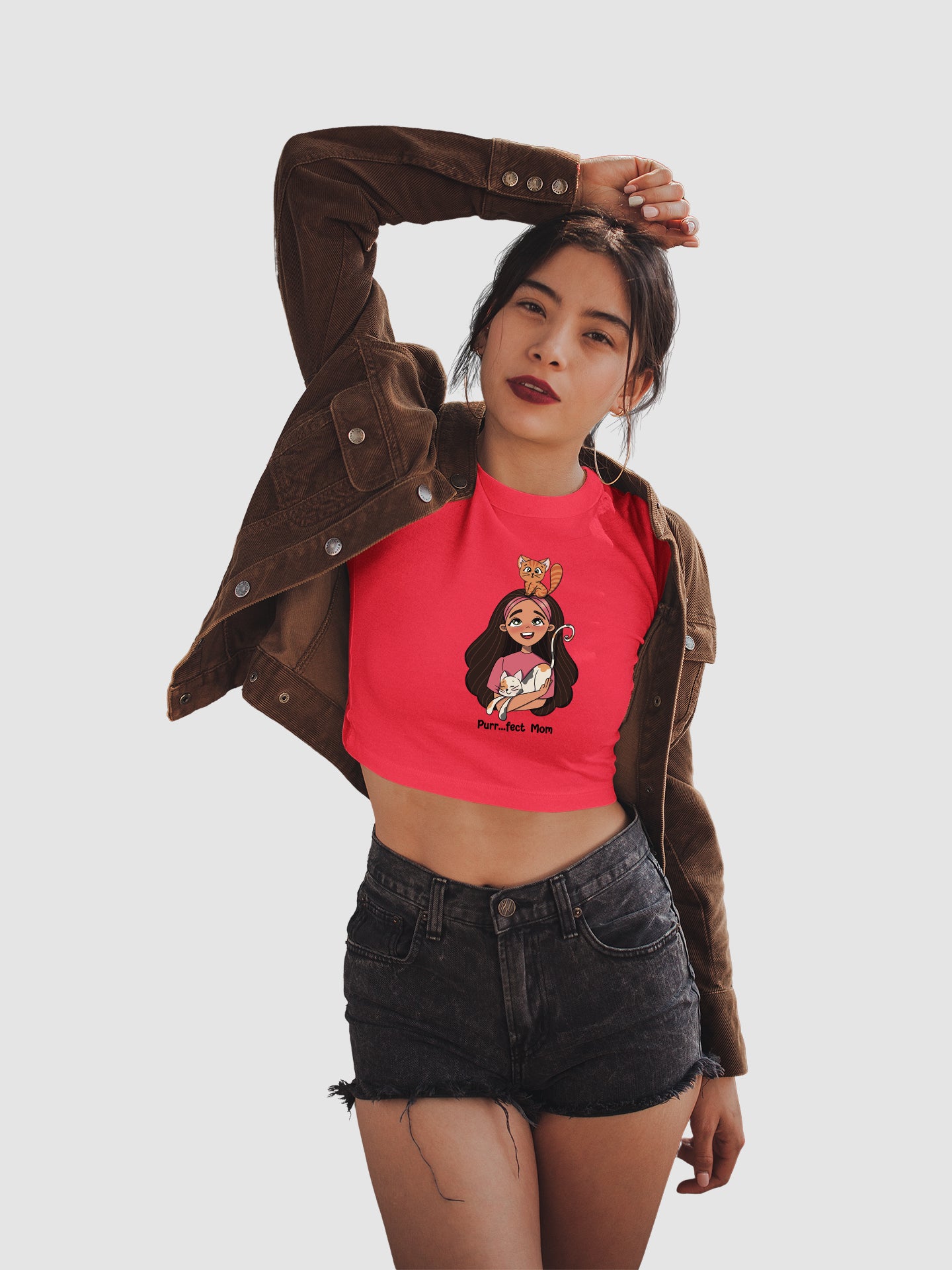 Purr...fect Mom - Crop Tee