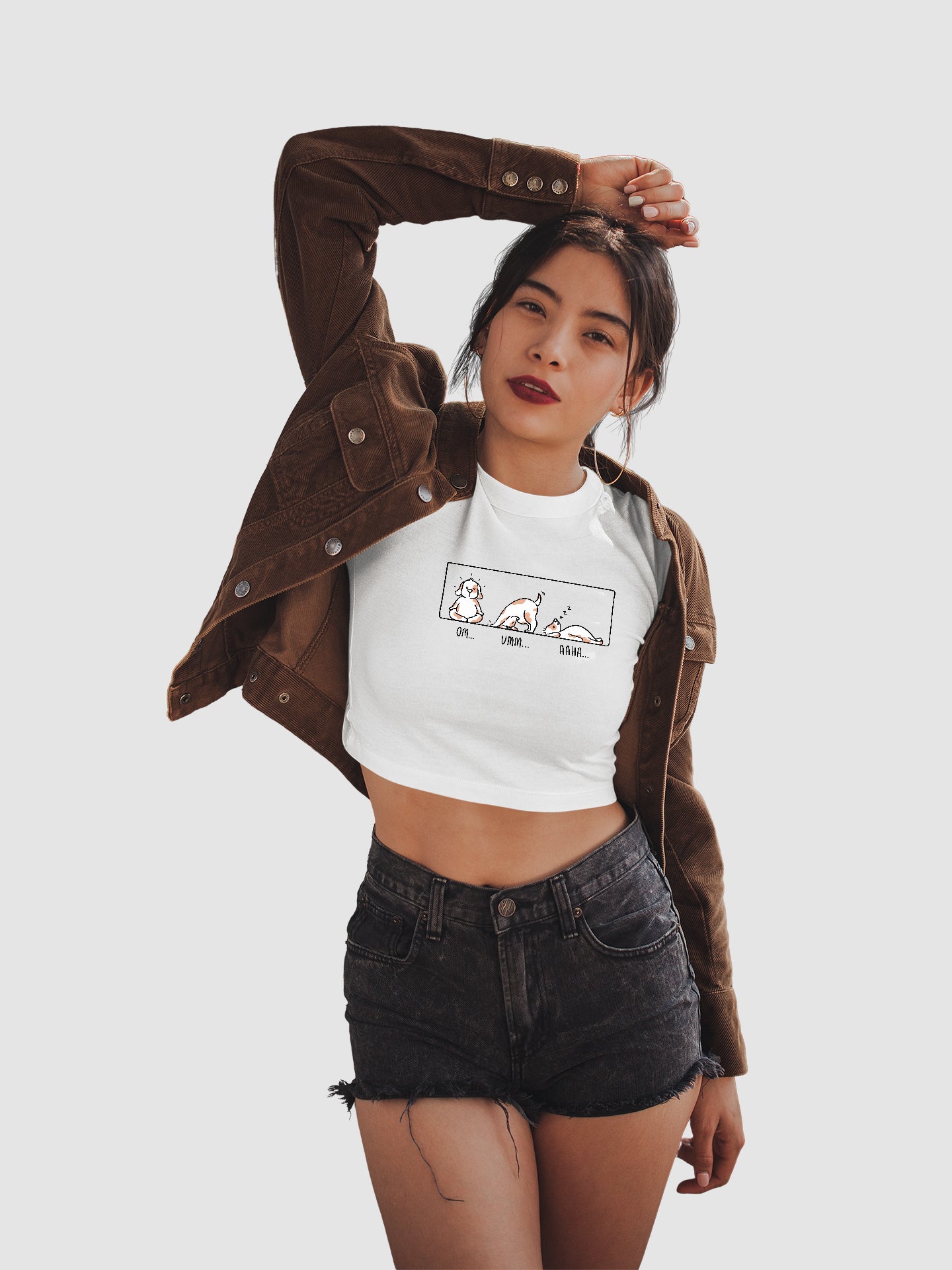 Om Umm Aaha Yogi - Crop Tee