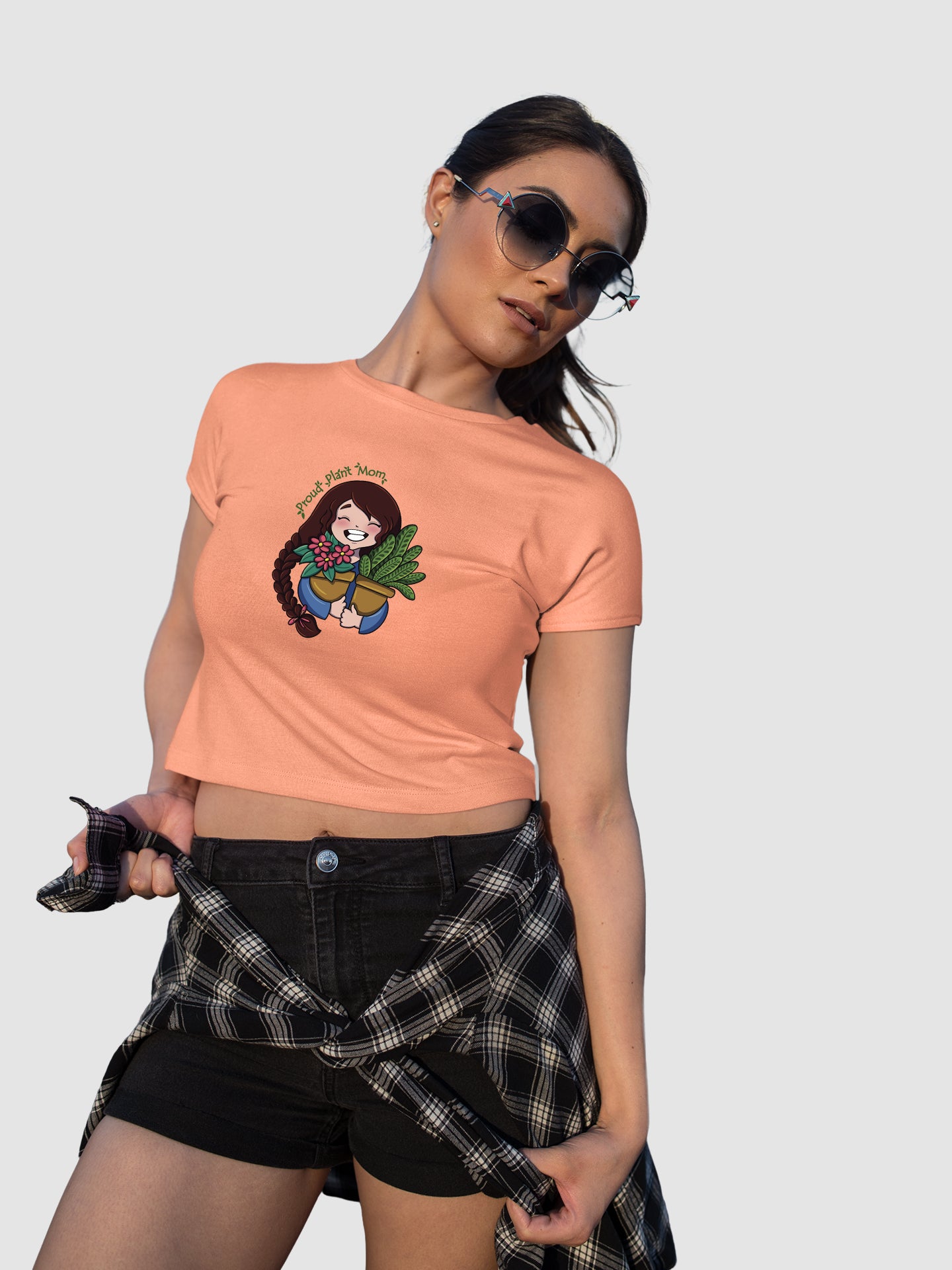 Plant Mom - Crop Tee
