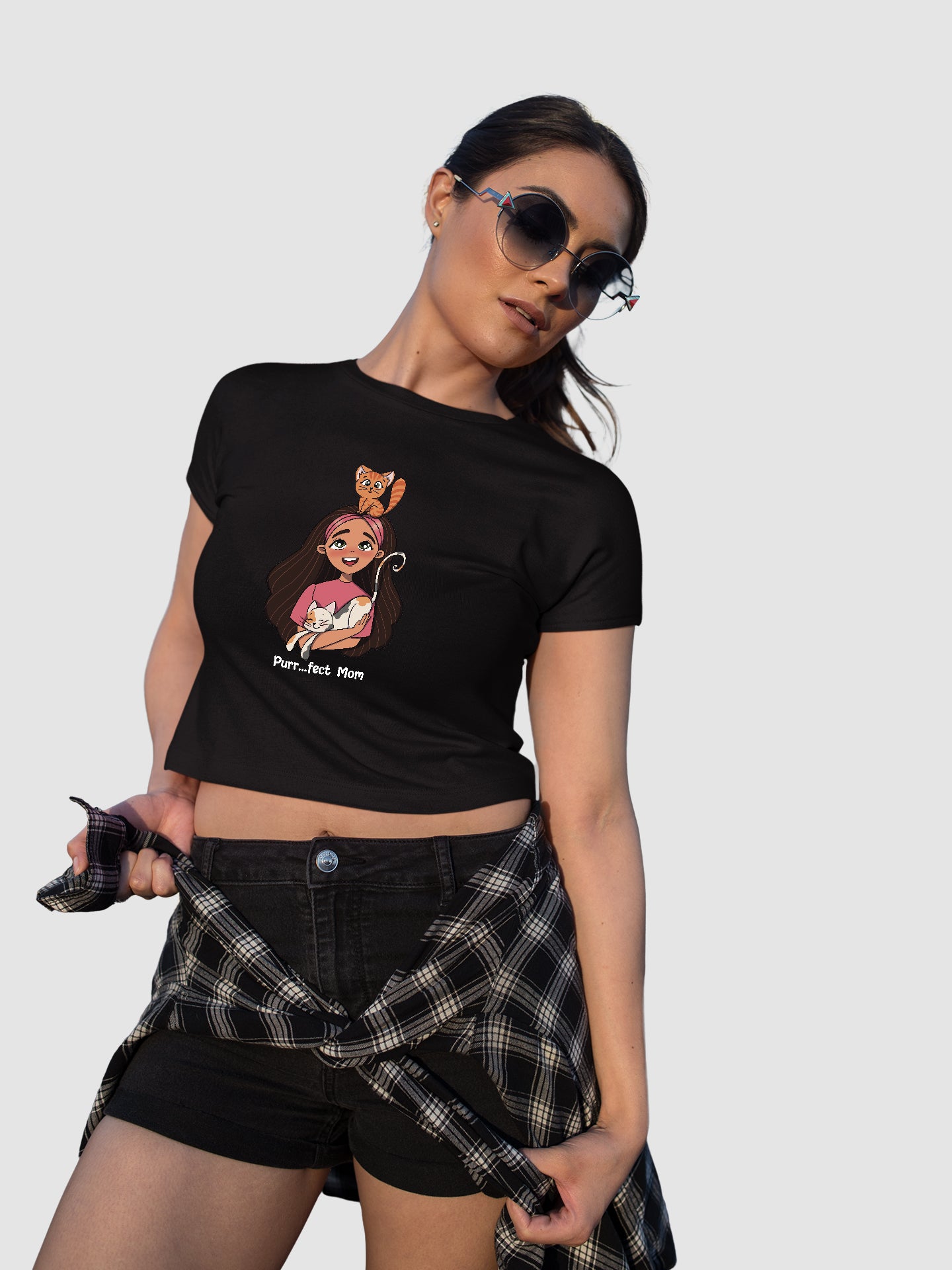 Purr...fect Mom - Crop Tee