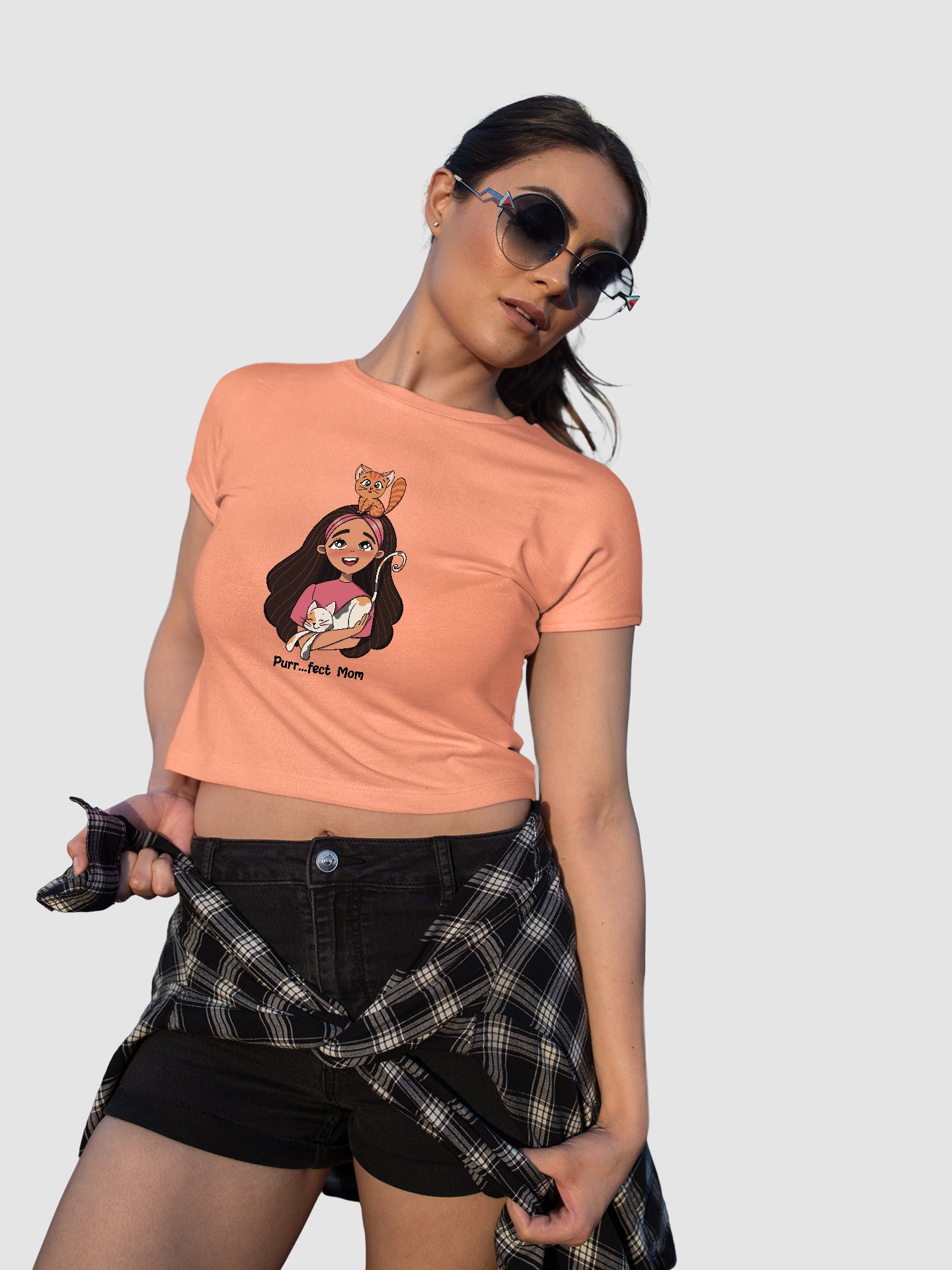 Purr...fect Mom - Crop Tee