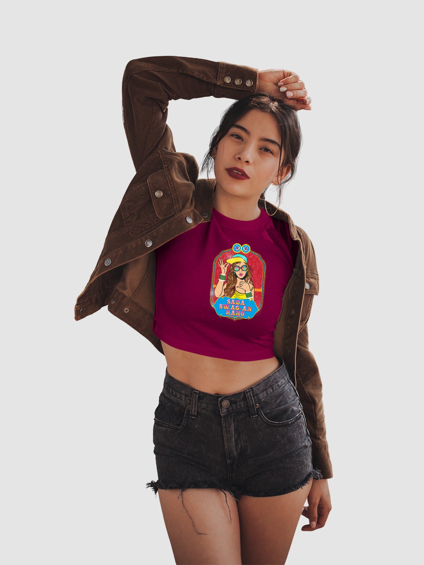 Sada Swagan Raho - Crop Tee