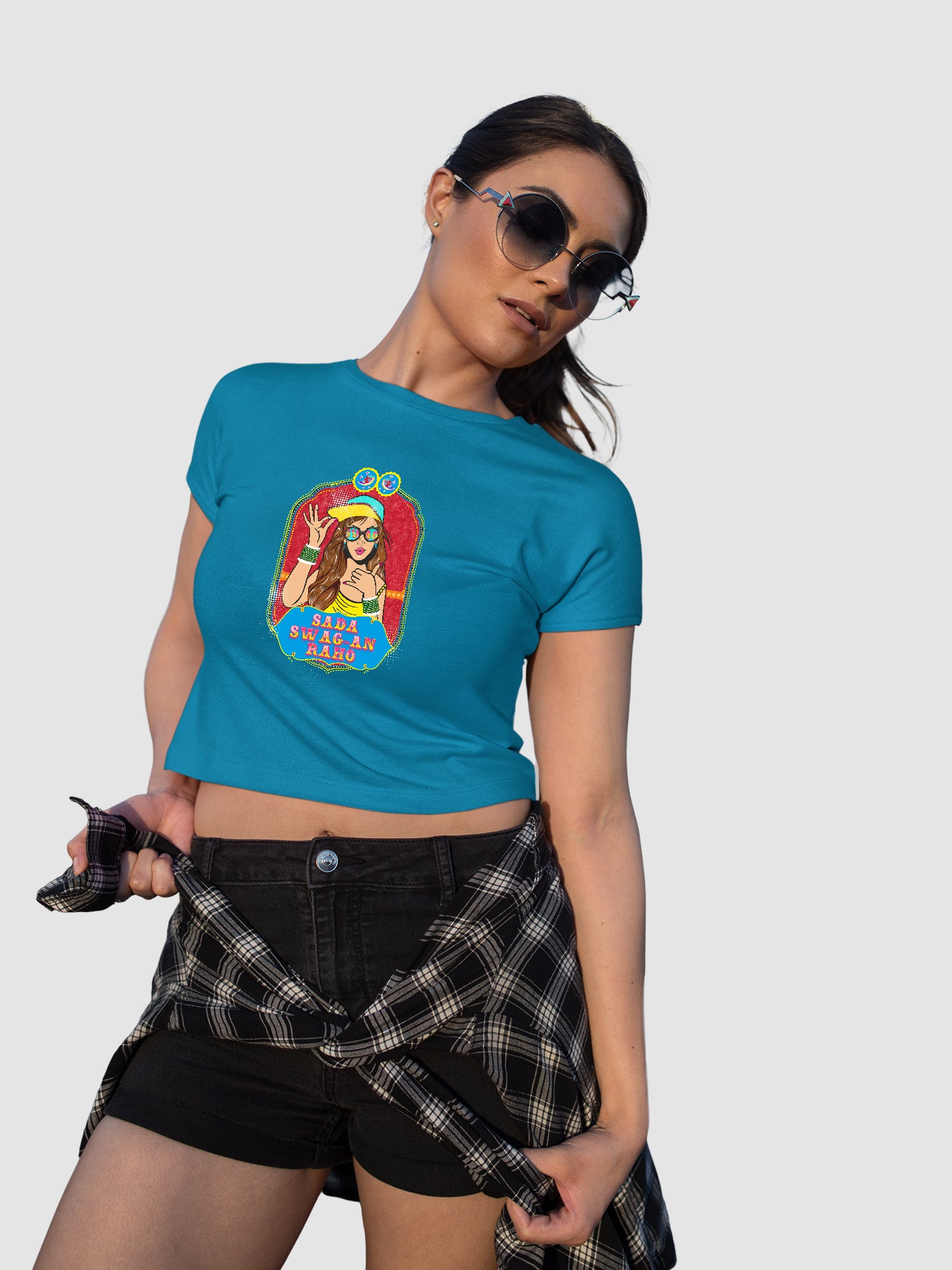Sada Swagan Raho - Crop Tee