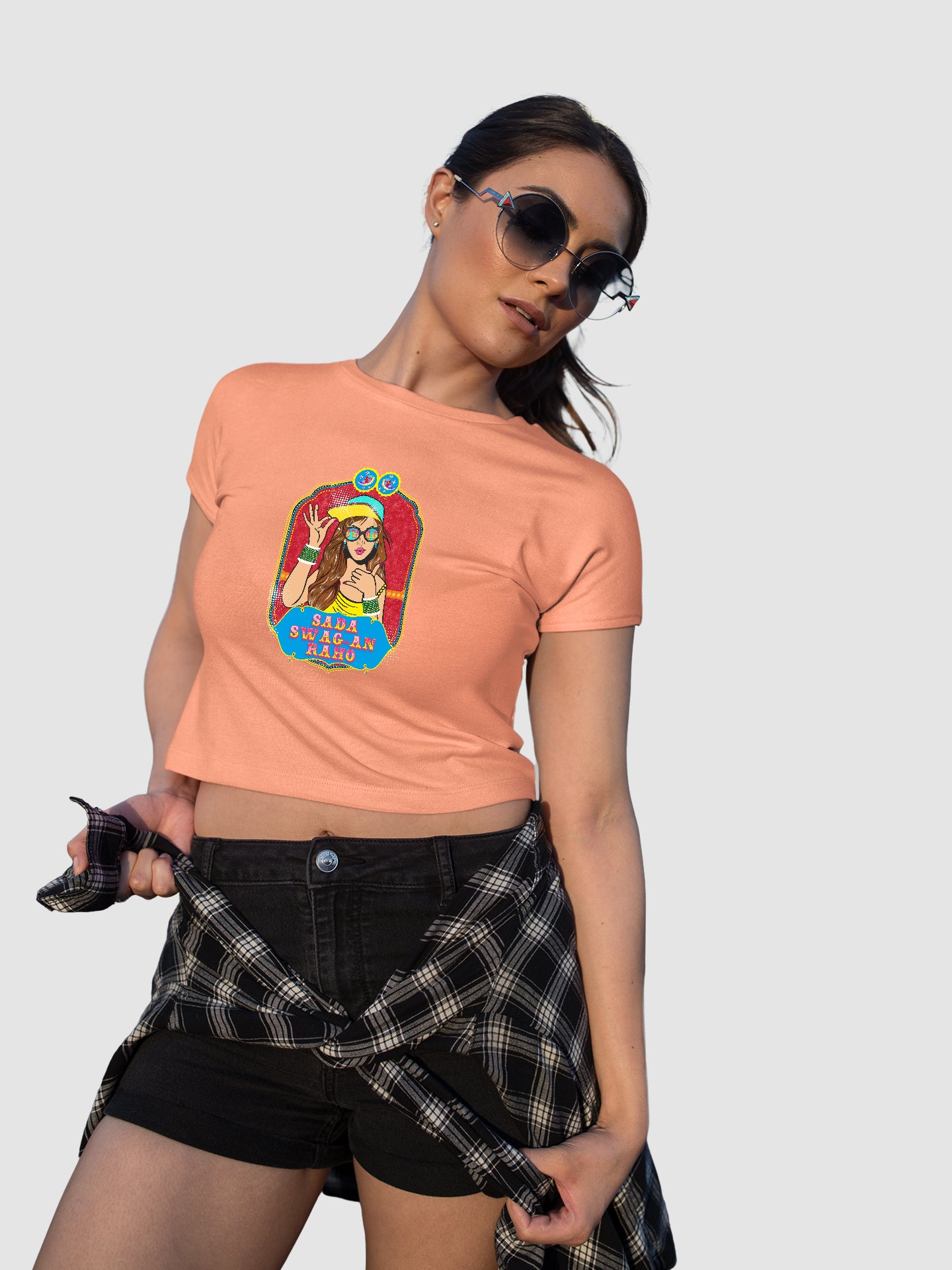 Sada Swagan Raho - Crop Tee