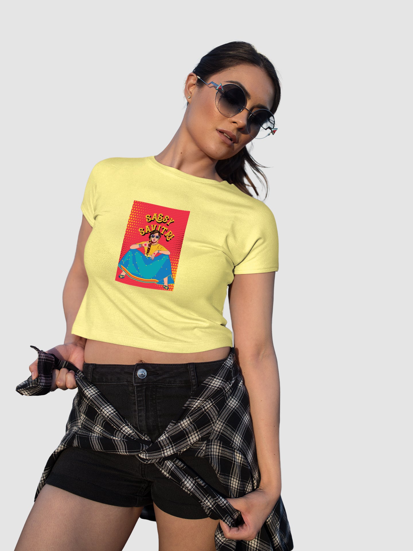 Sassy Savitri - Crop Tee