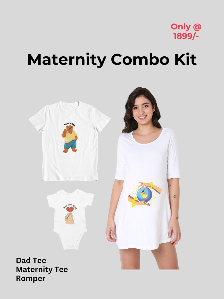 I See Baby In Future and Papa Bear -  Maternity Combo