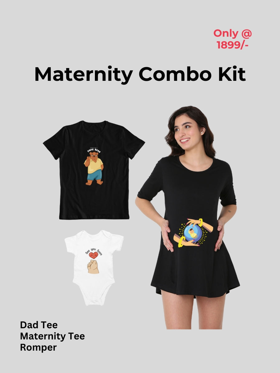 I See Baby In Future and Papa Bear -  Maternity Combo