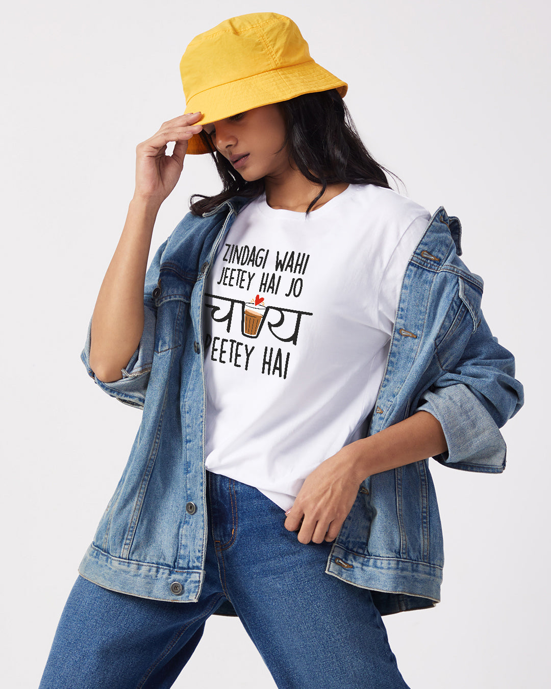 Zindagi Wahi Jeetey Hai Jo Chai Peetey Hai -  Boyfriend Fit