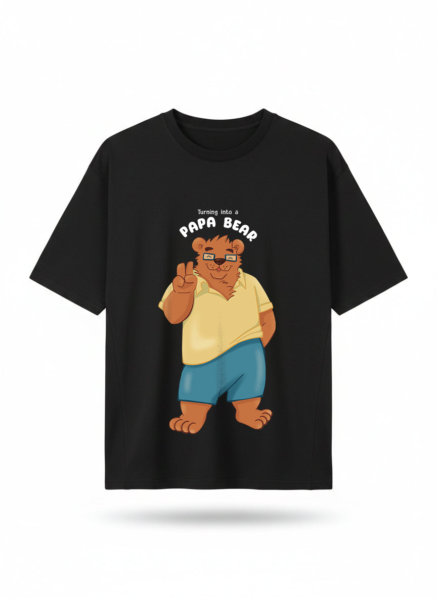 Turning Into Papa Bear – Dad T-Shirt