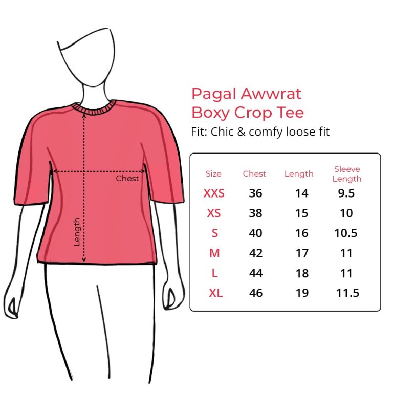Log Kya Kahenge - Oversized Crop Tee