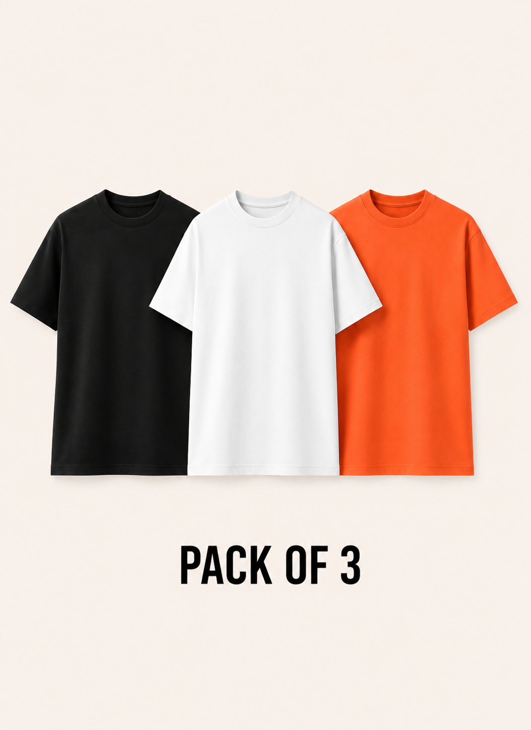 Pack of 3 Premium Oversized T-Shirts