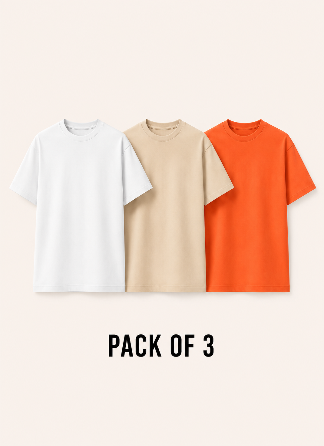 Pack of 3 Premium Oversized T-Shirts