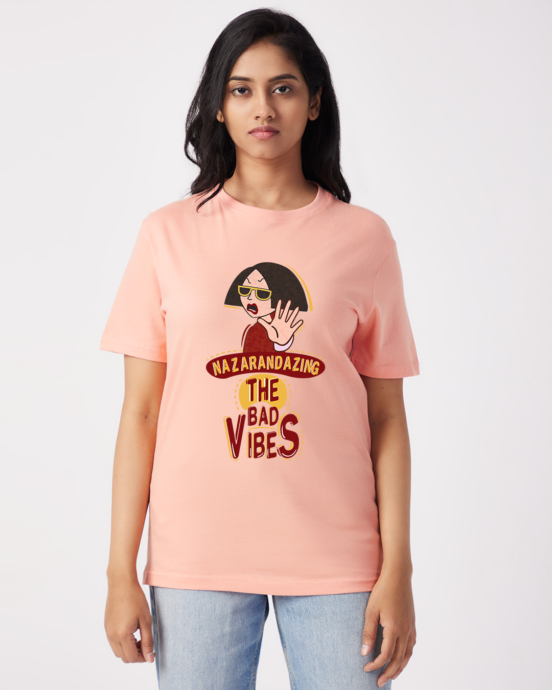 Nazarandazing Bad Vibes - Boyfriend Fit