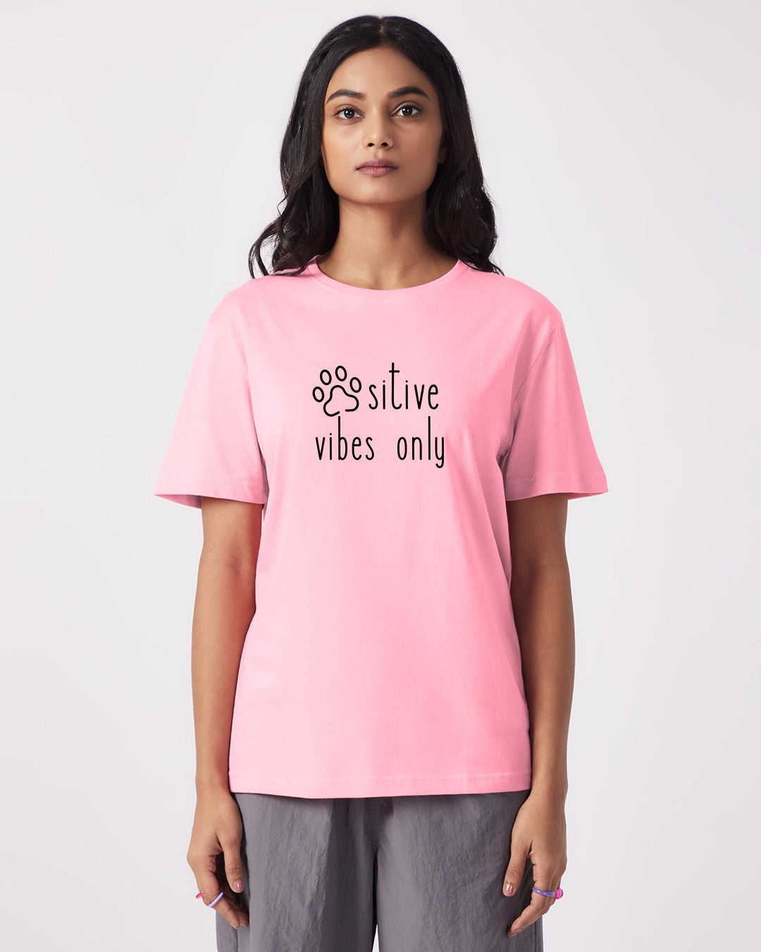 Pawsitive Vibes Only - Boyfriend Fit