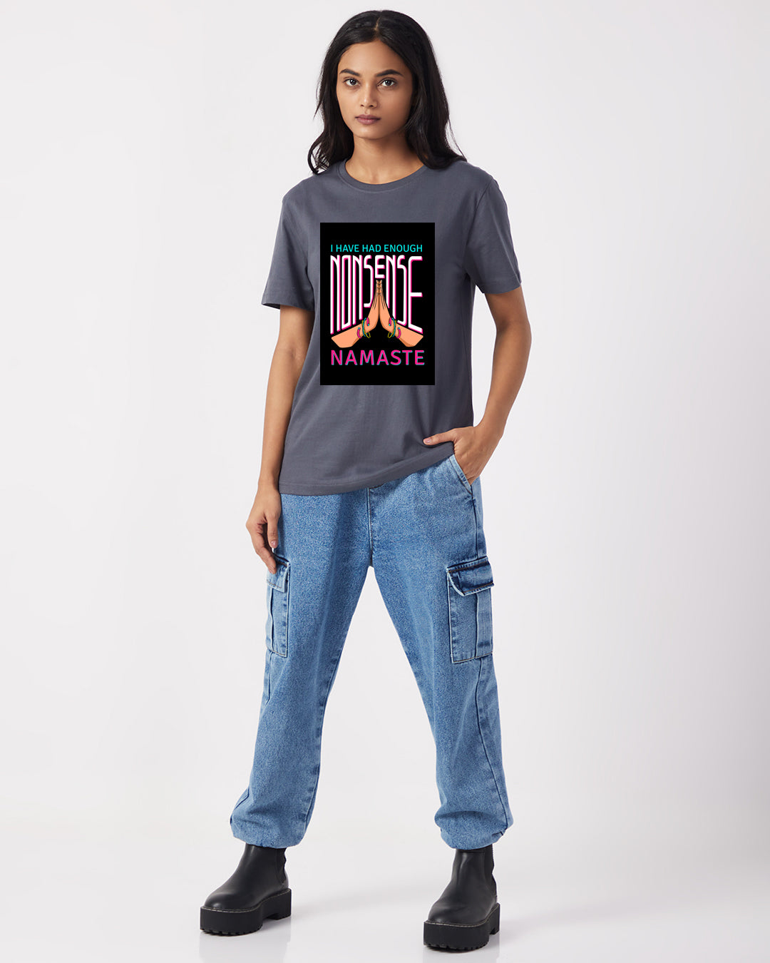 Enough Nonsense! NAMASTE - Boyfriend Fit