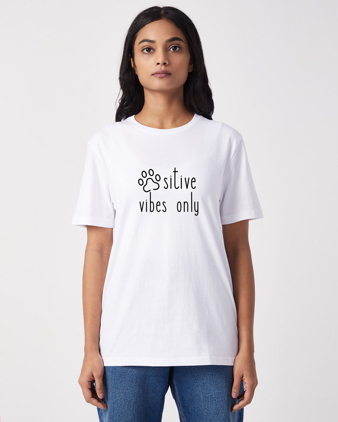 Pawsitive Vibes Only - Boyfriend Fit