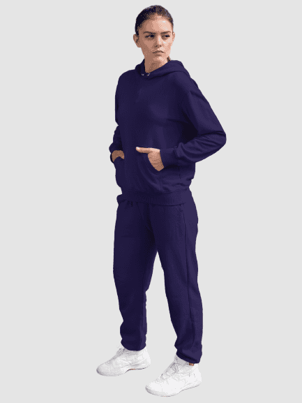 Solid Hoodie & Joggers