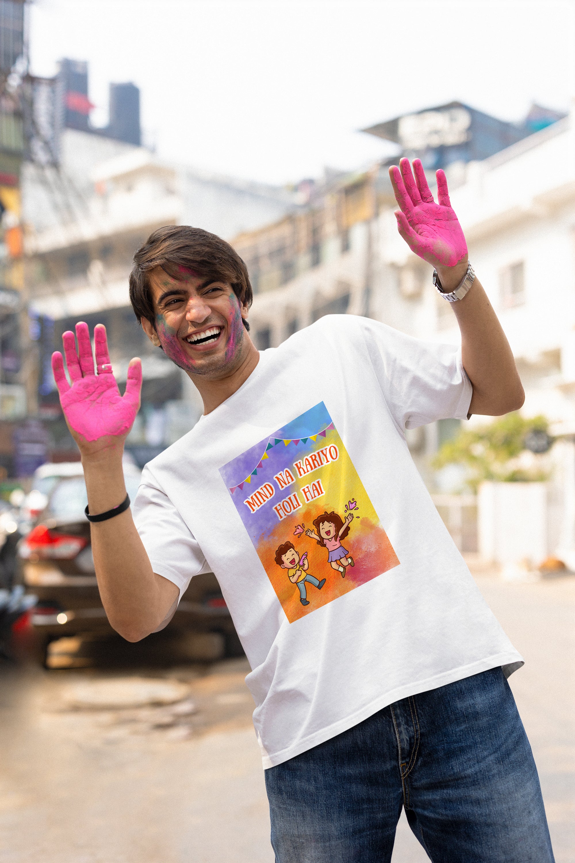 Mind Na Kariyo Holi Hai - Couple Holi Tees