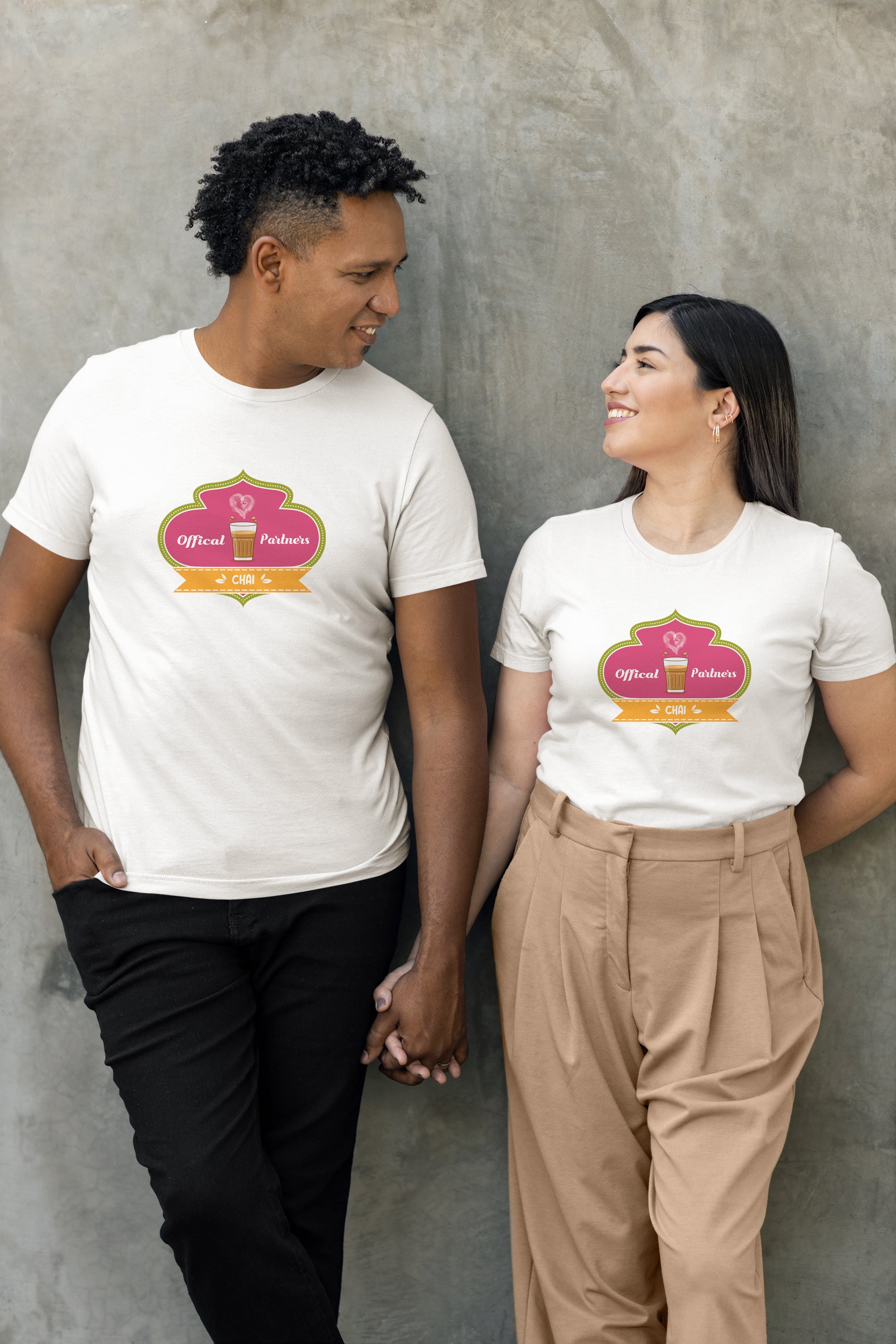 Official Chai Partners - Couple TShirts