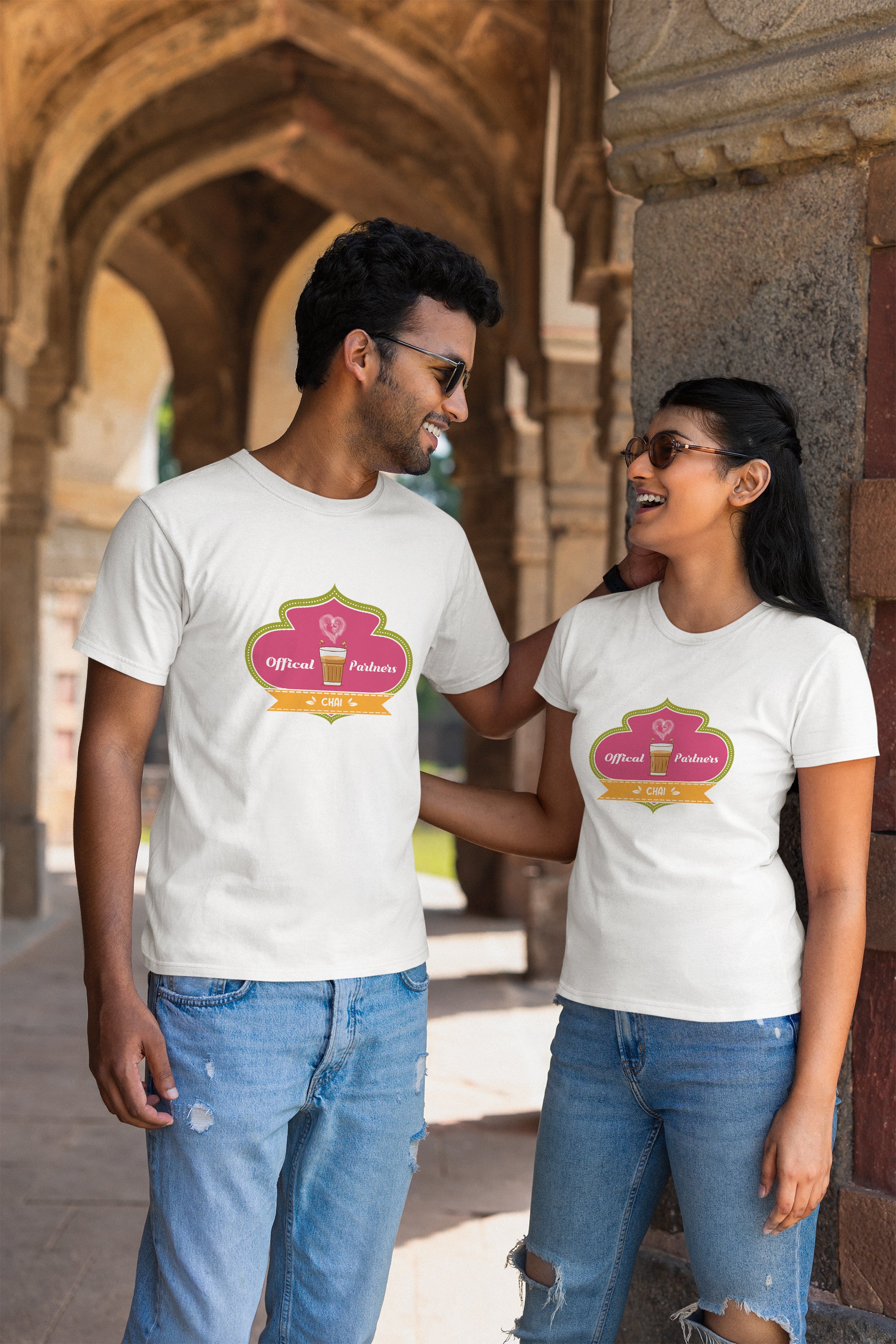 Official Chai Partners - Couple TShirts