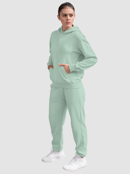 Solid Hoodie & Joggers