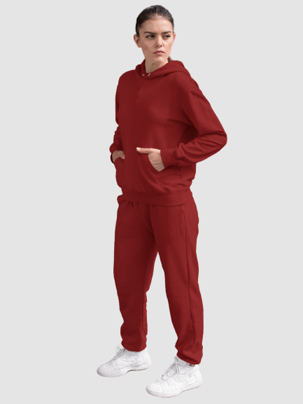 Solid Hoodie & Joggers